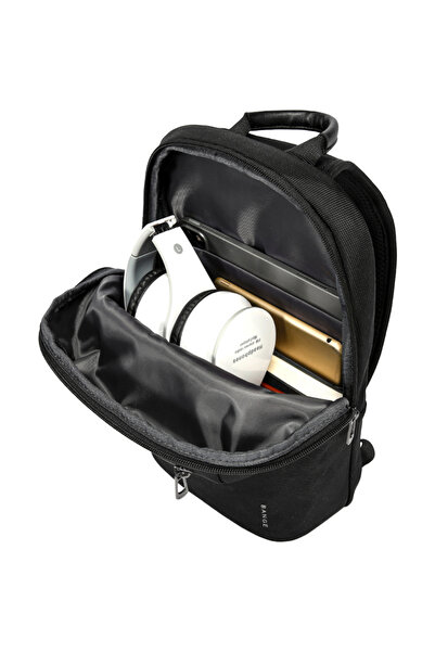 BANGE Rucsac antifurt unisex crossbody, negru,