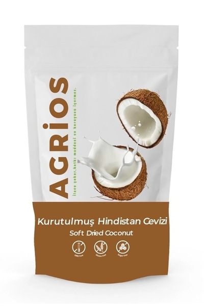 Agrios Doğal Gıda شرائح جوز الهند المجففة 40 جرام