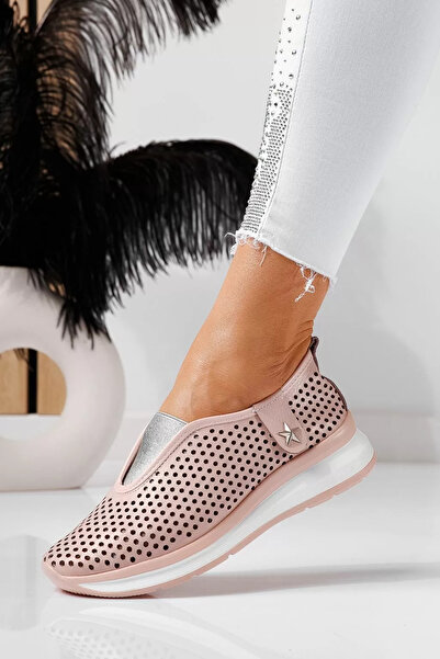 Zaira Pantofi casual dama roz din piele naturala Lidia #21557 - 41