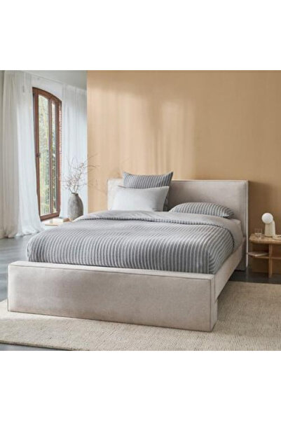 Abdo1996 Luxury Beige Velvet Multi-Size Bed