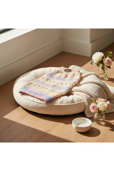 handmadeproducts سترة محبوكة يدويًا للكلاب من السلالات المتوسطة