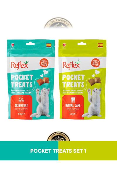 Reflex Pocket Treats Skin Coat Deri Tüy Bakımı & Dental Care Ağız ve Diş Sağl...