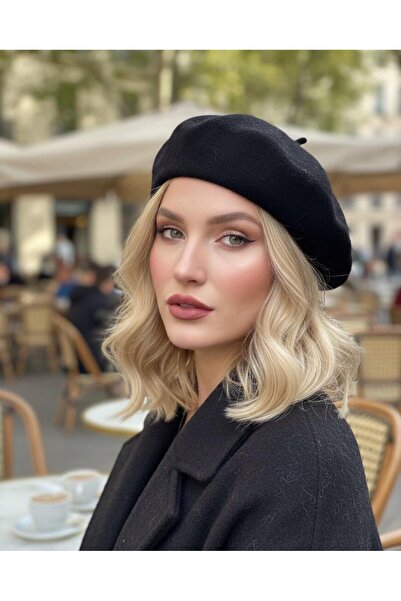 sf collection قبعة الرسام الفرنسي من اللباد للنساء