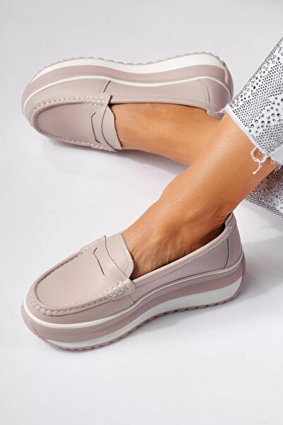 Zaira Pantofi casual dama mov din piele naturala Olivia #21560 - 40