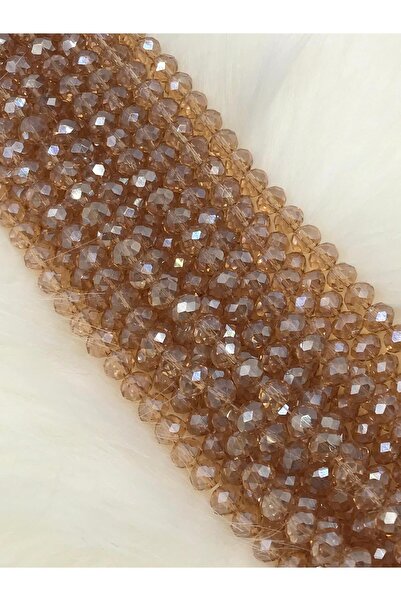 Ralp Moda 8 ملم زجاج فوم عسلي كريستال 20 خيط (يستخدم في صنع الملحقات والحقيبة)