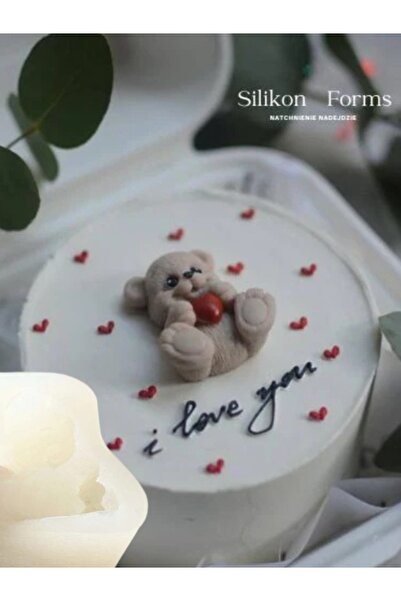 SiliconForms Silicone mold Teddy bear with heart