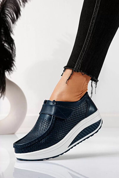 Zaira Pantofi casual dama bleumarin din piele naturala Delia #21541 - 40