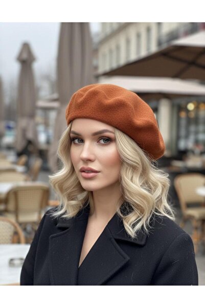 sf collection قبعة الرسام الفرنسي من اللباد للنساء