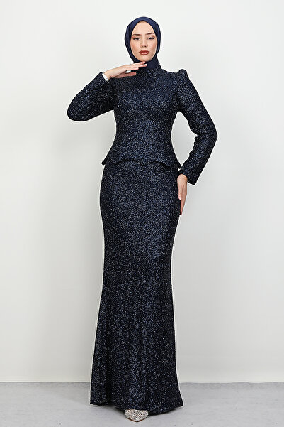 Lamia Giyim Melida Takım Abiye Lacivert