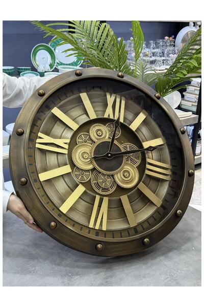 Doğudeko Arow Lüx Dekoratif Büyük Duvar Saati