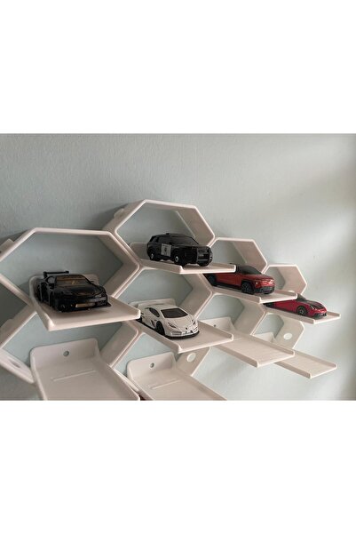 DR 1:64 Ölçek Diecast Araçlar İçin Modüler Hex Raf — Birbirine Geçmeli Duvar ...