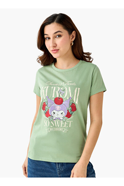 SP Characters تيشيرت قطني بطبعة كورومي