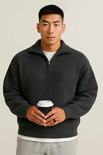 DeFacto selanik örme erkek kalın kışlık kazak