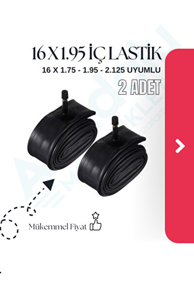 OEM Bisiklet iç Lastik 16 x 1.75-1.95-.2.125 - 16 Jant Tüm Bisikletler 2 Adet