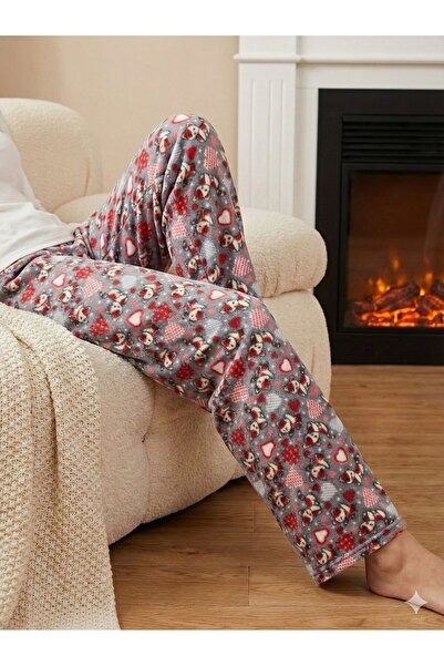 Serena Women's Polar Pants, Gray, with Kittens