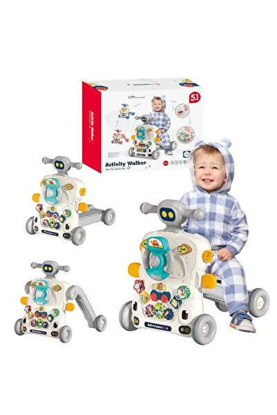 Tenzo 5-in-1 Multifunction Baby Walker with Scooter and Activity Center