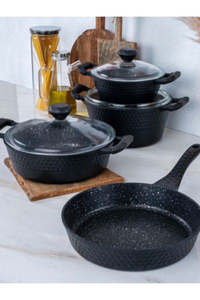 ACAR Diamante 7 Parça Tencere Seti