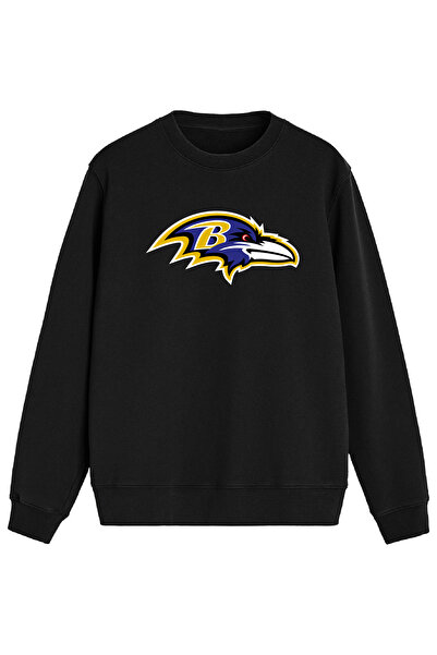 BA Sportswear سترة رياضية سوداء عادية لفريق بالتيمور لكرة القدم الأمريكية
