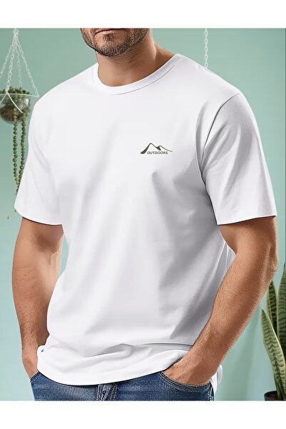 shi dumanlar giyim Oversize Bay/ Outdoors Gögüs Baskılı T-shirt tshirt