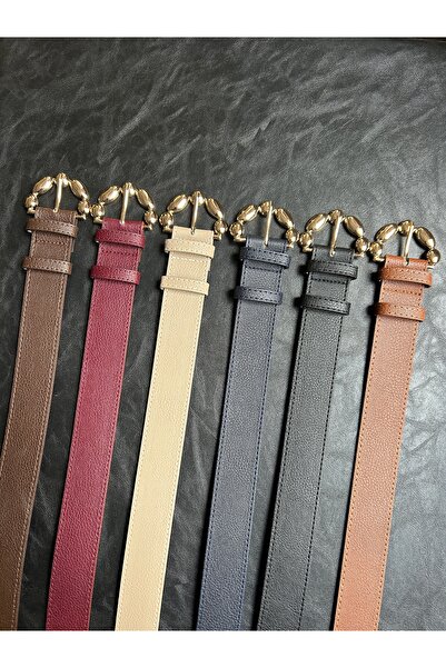 LİA KEMER حزام نسائي ذهبي اللون مكون من 6 قطع بنمط زهرة الأقحوان، حزام للسترة، حزام للملابس، حزام للبنطلون