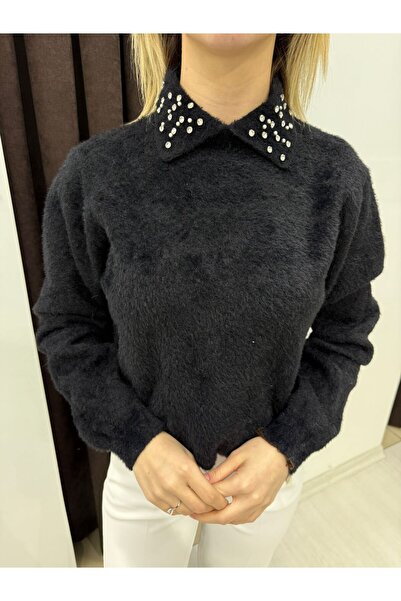 Markanyon Kadın Bebe Yaka Peluş Kazak