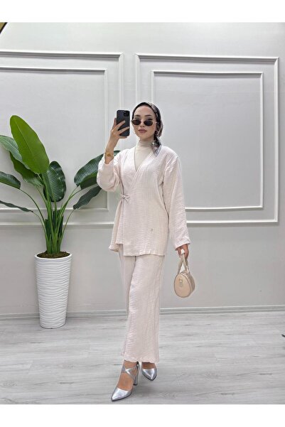 moda acar ΣΕΤ ΠΑΝΤΕΛΟΝΙΑ ΑΠΟ ΥΦΑΣΜΑ ΜΟΥΣΛΙΝΑ