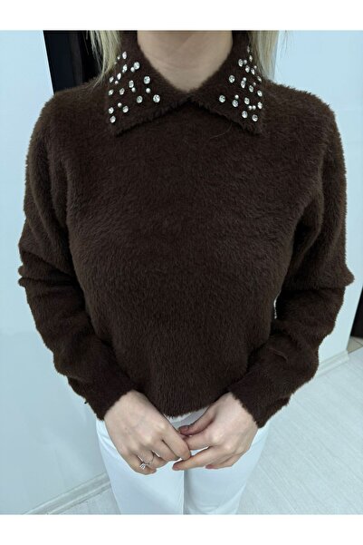 Markanyon Kadın Bebe Yaka Peluş Kazak