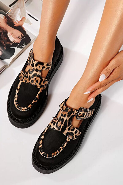 Zaira Дамски ежедневни обувки с леопардово принтиране, изработени от еко кожа...