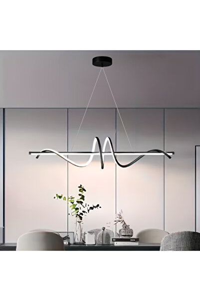 Elektroyou Galaksi Siyah Sarkıt Ultra Beyaz Ledli Avize