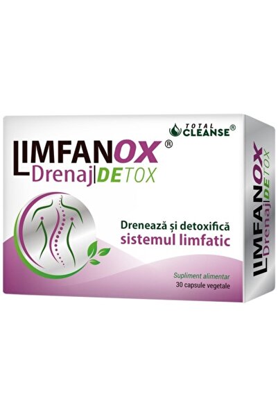 Cosmo Pharm Supliment alimentar Limfanox Drainage Detox Total Cleanse de la Cosmopharm, 30 capsule