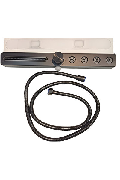 TodayShop Set de duș montat pe perete – presiune înaltă, două moduri de evacu...