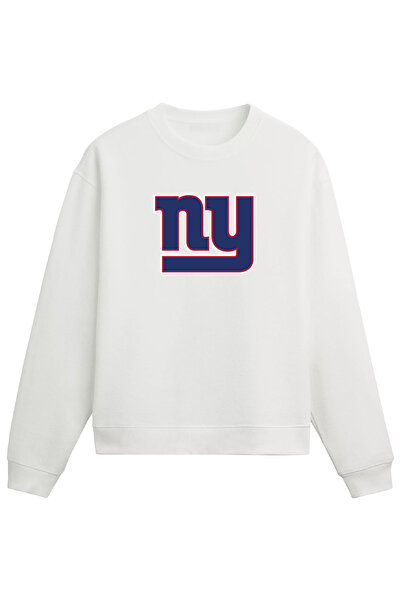 BA Sportswear New York American Football White Regular Sweatshirt