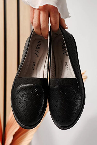 Zaira Γυναικείες μαύρες μπαλαρίνες από οικολογικό δέρμα Rebeca #21779 - 40