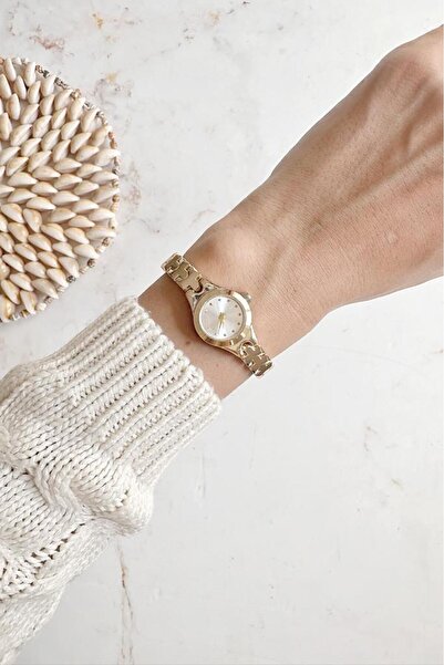 OQQO Melia Gold Cord Women's Wristwatch