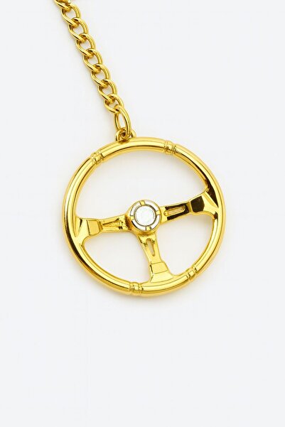 ÇOKLUÇARŞI ميدالية مفاتيح معدنية على شكل عجلة قيادة، إكسسوار سيارة، هدية