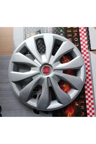 Universal Fiat Doblo/Fiorino Uyumlu 15"inç Jant Kapağı 4'lü Takım Amblem Hedi...