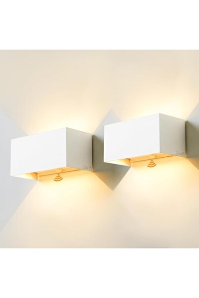 OEM Set de 2 aplice LED cu senzor de mișcare, IP65, alb