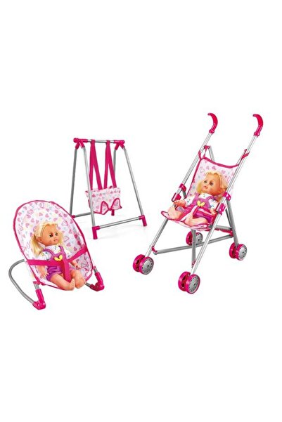 OEM Baby Play House 3-piece Doll Set - 8848