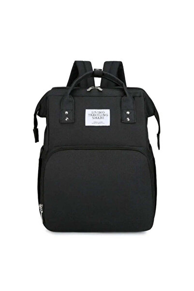 Tenzo Rucsac pentru scutece pentru bebeluși cu pătuț pliabil, impermeabil, ca...