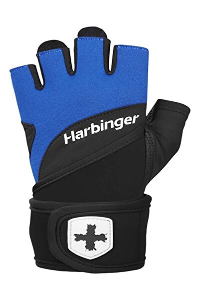 HARBINGER قفازات تدريب WRISTWRAP 2.0 - أزرق، مقاس XL