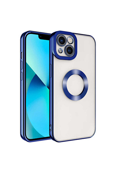 zore iPhone 14 Plus Compatible Camera Protected Case with Logo Displaying Msr...