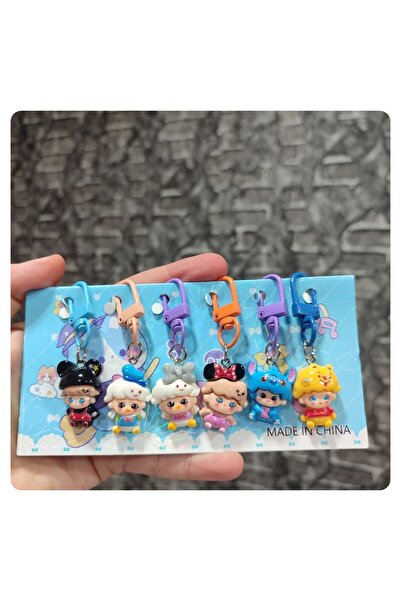 senacacollection حقيبة مفاتيح تشارم، عبوة من 6 قطع