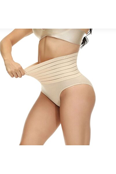 serenna wear Shaping / Sculpting Stitch-Free Panty Corset High Waist Cream Color