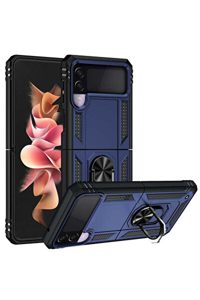 zore غطاء حماية لهاتف جالاكسي زد فليب 3 من إم إس آر إيه فيجا - أزرق