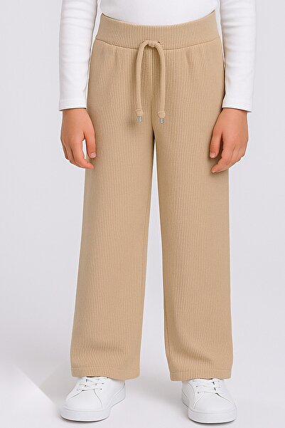 Cenanın Dolabı Kız Çocuk Fitilli Eşofman Altı Salaş Pantolon, Esnek Bel Lasti...