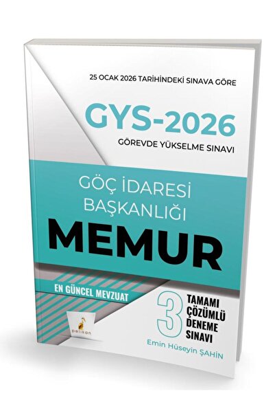 Pelikan Kitabevi GYS 2026 Görevde Yükselme Sınavı Göç İdaresi Başkanlığı Memu...