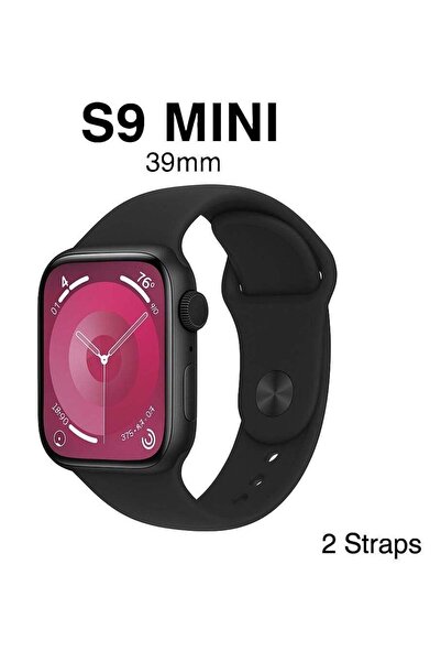 Generic Sports Watch Series 9 AMOLED Full Screen Health Fitness Tracker 39 mm - Black