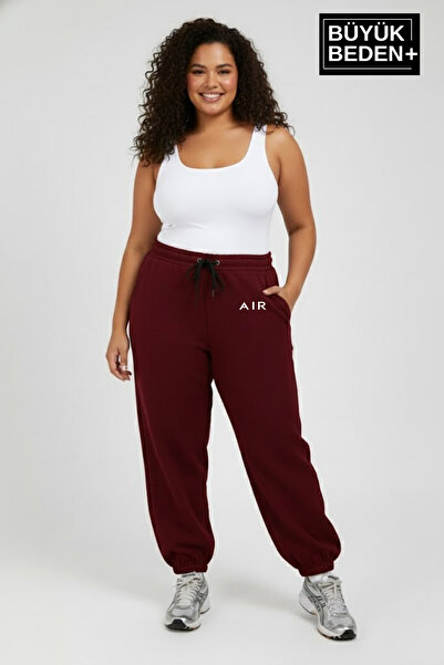 Superlife Women's Plus Size Elastic Leg Comfortable Fit Ar Printed Slim Sweatpants Spr26Beak951-1