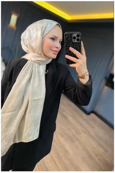 VALOR İpeksi Jakar Kazayağı Desen Şal