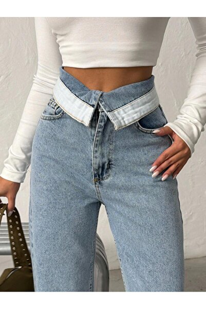 blue wings denım co. ΨΗΛΟΜΕΣΩΤΟ ΠΑΝΤΕΛΟΝΙ ΜΕ ΓΙΑΚΑ ΚΑΙ ΦΑΡΔΙΑ ΜΠΑΤΣΟΥΤΣΕΤΕΣ Π...